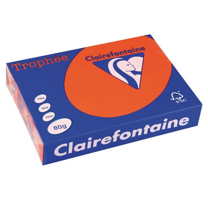 Clairefontaine - PAQ. 500H PAP. TROPHEE CLF INTENSO A4 80G NARA OSC