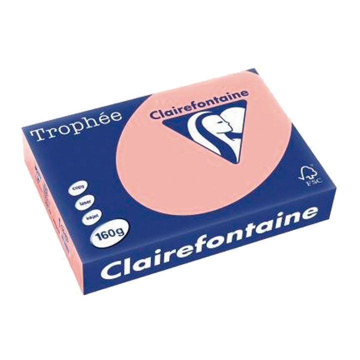 Clairefontaine - PAQ. 250H PAP. TROPHEE CLF SUAVE A4 160G MELOCOTON