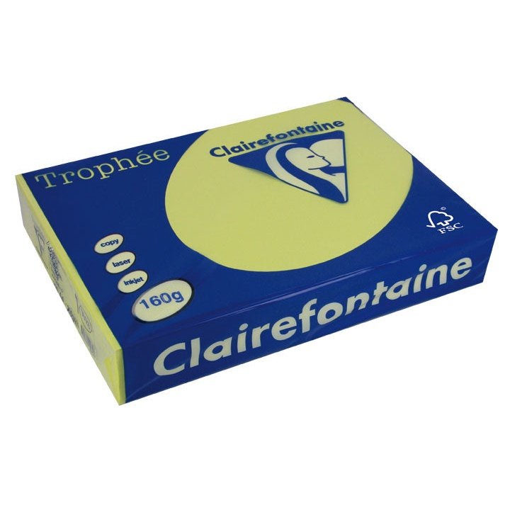 Clairefontaine - PAQ. 250H PAP. TROPHEE CLF SUAVE A4 160G AMARILLO