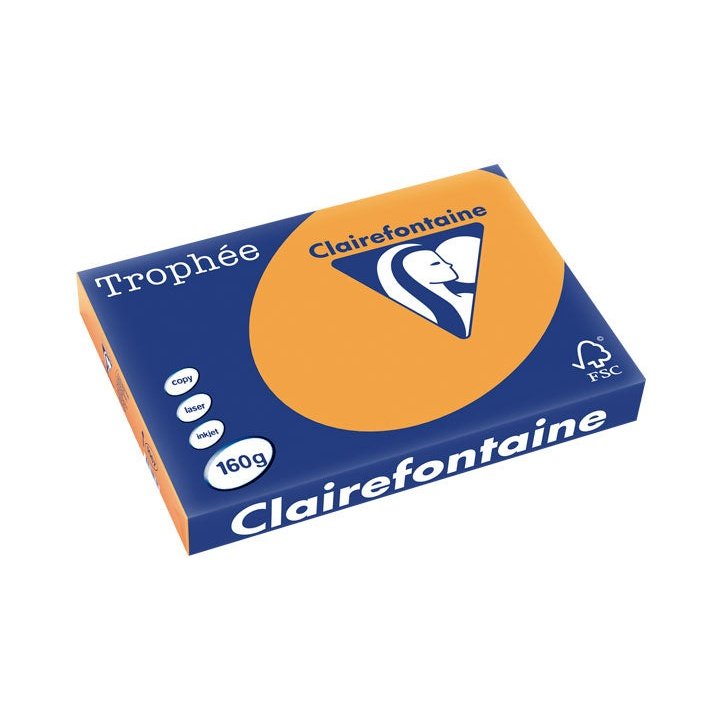 Clairefontaine - PAQ. 250H PAP. TROPHEE CLF SUAVE A3 160G CLEMENT.