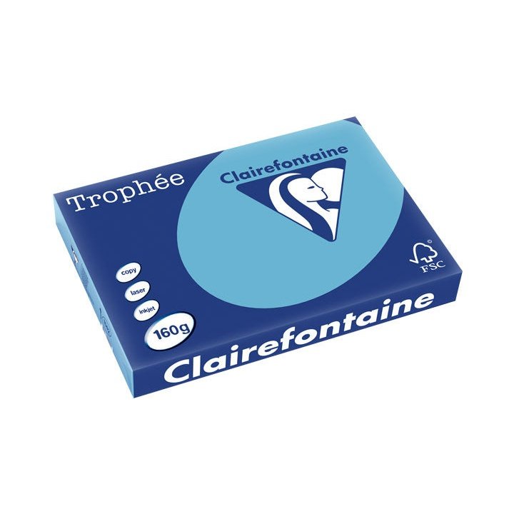 Clairefontaine - PAQ. 250H PAP. TROPHEE CLF SUAVE A3 160G LAVANDA