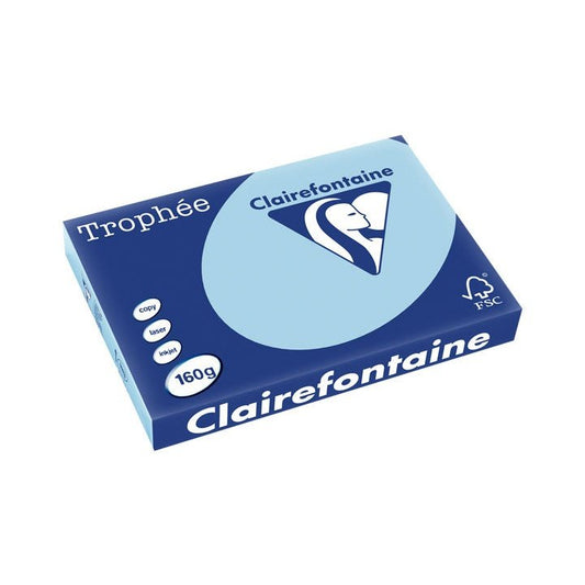 Clairefontaine - Perfocopy papel para impresora de inyección de tinta A3 (297x420 mm) 250 hojas Azul claro