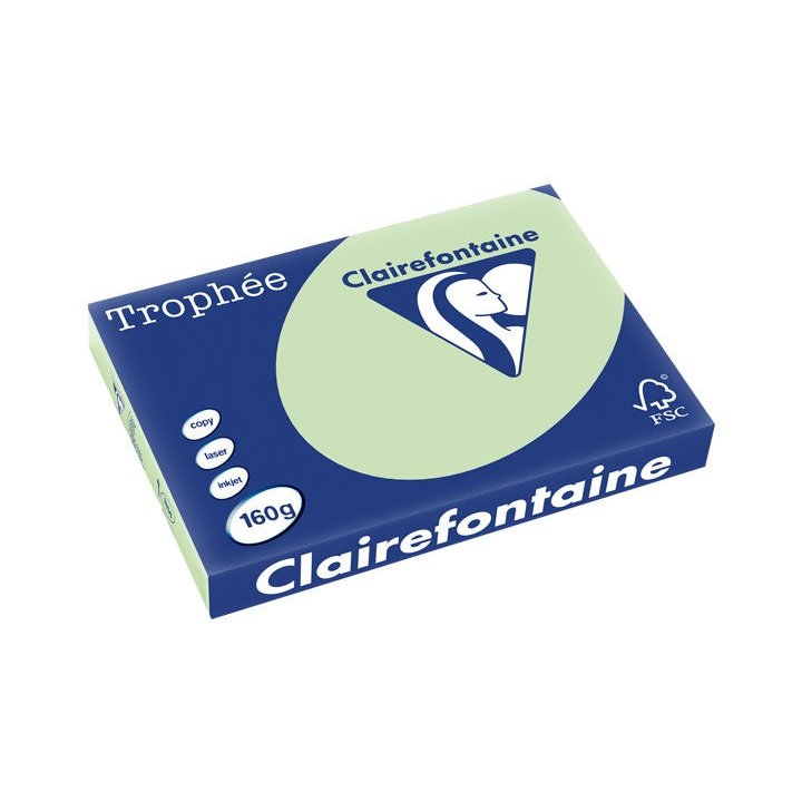 Clairefontaine - PAQ. 250H PAP. TROPHEE CLF SUAVE A3 160G VE GOLF