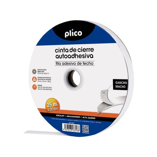 Plico - CINTA AUTOADH. PLICO 20MMX25M MACHO