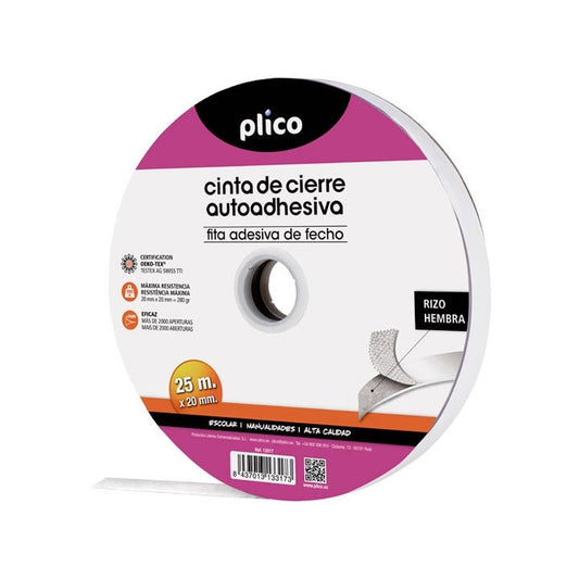 Plico - CINTA AUTOADH. PLICO 20MMX25M HEMBRA