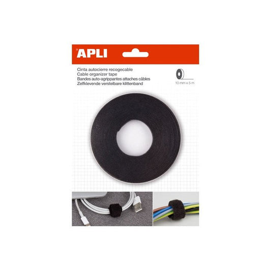 APLI - CINTA RECOGECABLES VELCRO APLI 10MMX5M