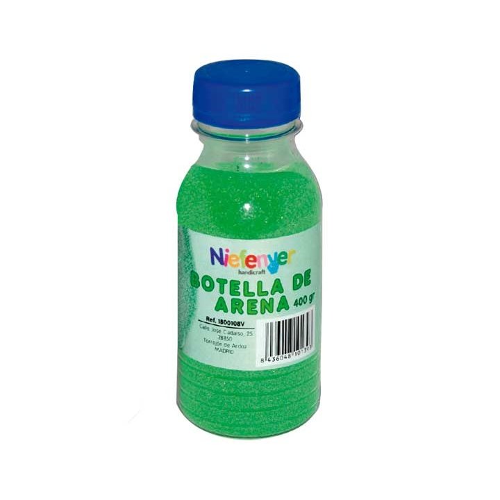 Niefenver - BOTELLA 400GR ARENA NAT. FINA NIEFENVER VERDE