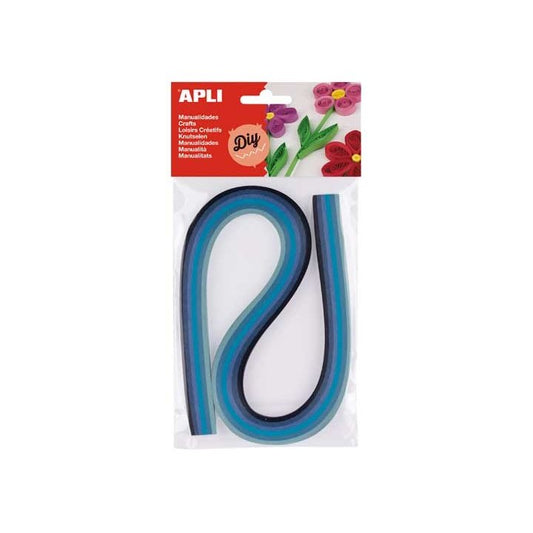 APLI - PAQ. 120 TIRAS QUILLING APLI 540MM STDO AZUL