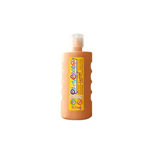 Playcolor - BOTE ERG. TEMPERA LIQ. PLAYCOLOR 500ML CARNE