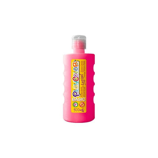 Playcolor - BOTE ERG. TEMPERA LIQ. PLAYCOLOR 500ML MAGENTA