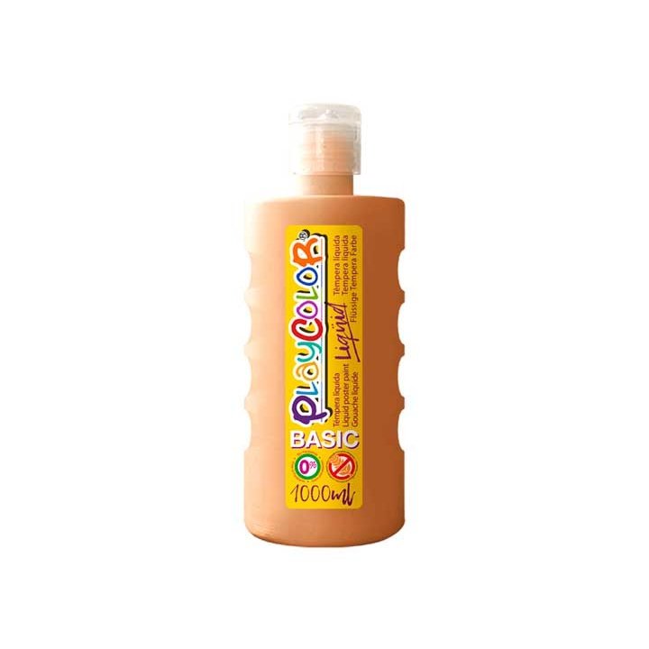 Playcolor - BOTE ERG. TEMPERA LIQ. PLAYCOLOR 1000ML CARNE