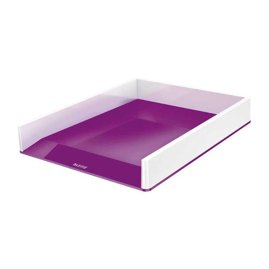 Leitz - BANDEJA LEITZ WOW DUAL A4 BLANCO/VIOLE 53611062