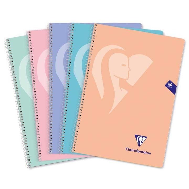 Clairefontaine - PAQ 5 CUAD ESP CLF MIMESYS Fº 4X4 T/BL 80H PASTEL - Pack de 4 unidades