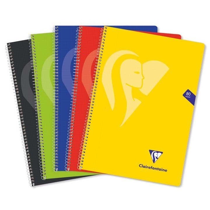 Clairefontaine - PAQ 5 CUAD ESP CLF MIMESYS Fº 4X4 T/PP 80H VIVOS - Pack de 4 unidades