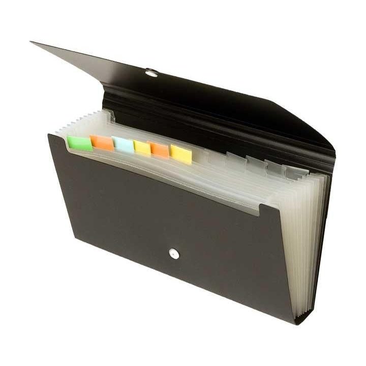 Office Box - CLASIF CHEQUERA OFFICE BOX RECIBOS 12SEP. NEGRO - Pack de 5 unidades