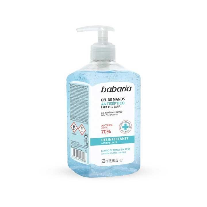 Babaria - BOTE GEL MANOS BABARIA ANTISEPTICO 500ML