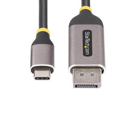 StarTech.com - Cable Adaptador de Vídeo USB-C a DisplayPort de 3m -8K 60Hz - 4K 144Hz - HDR10 - Conversor de Vídeo USB Tipo C a DP 1.4 - Cable Convertidor Compatible con USB4/Thunderbolt 3/4