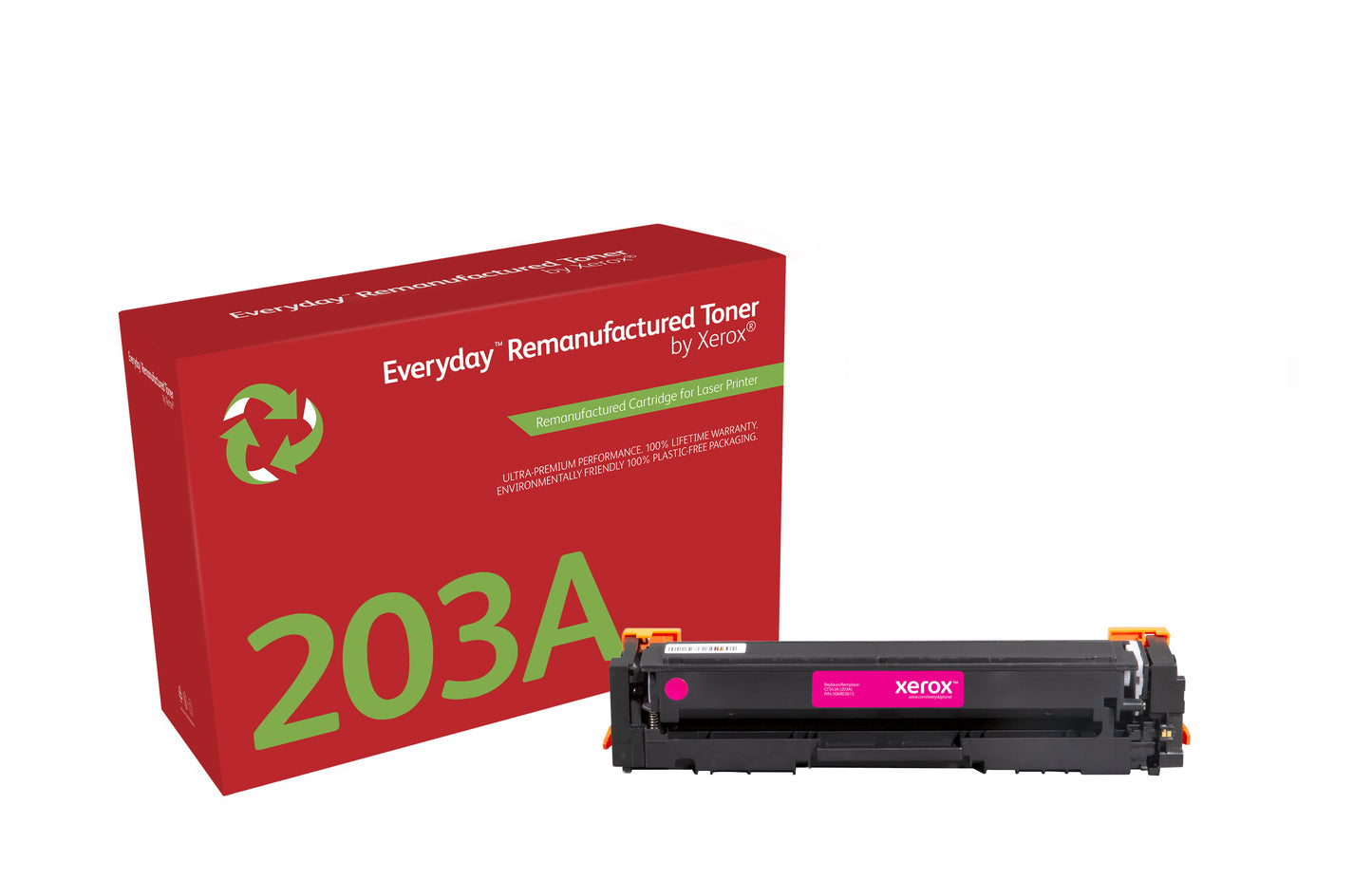 Everyday Tóner ™ Magenta remanufacturado de Xerox es compatible con HP 203A (CF543A), Capacidad estándar