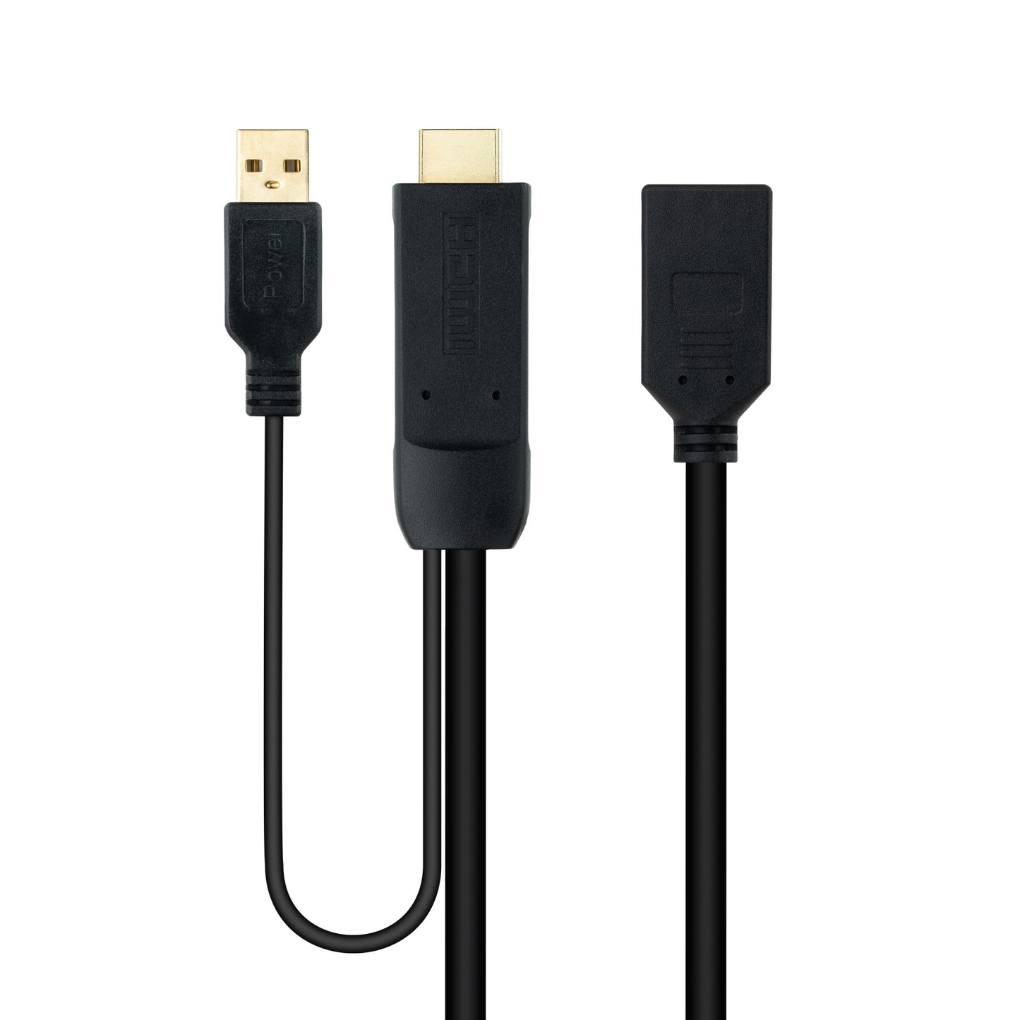 Nanocable - Conversor HDMI 2.0 a DisplayPort V1.2 Negro  20 cm