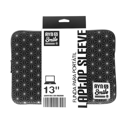 Smile - Funda Sleeve para Portátil hasta 13.3 pulgadas Neo Nipon de Neopreno color Negro