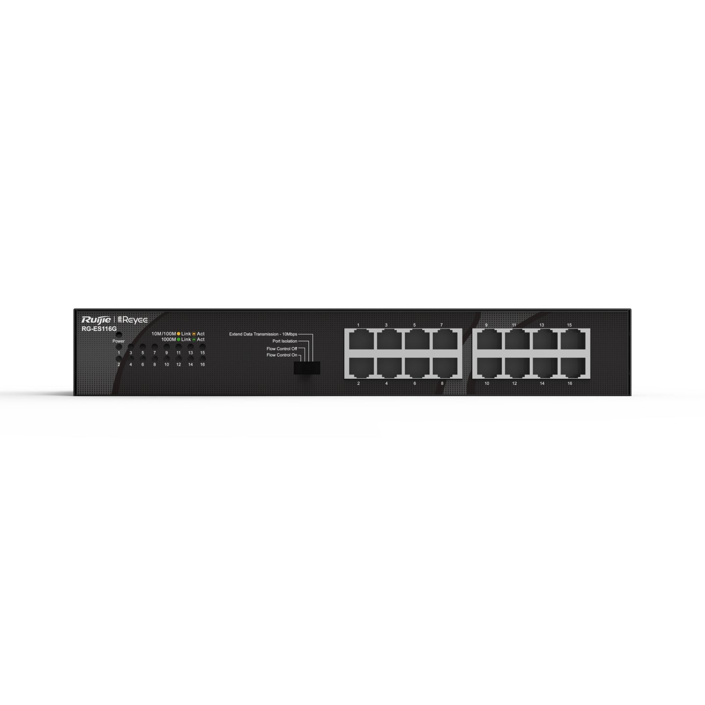 Ruijie Networks - RG-ES116G switch No administrado Gigabit Ethernet (10/100/1000) Negro