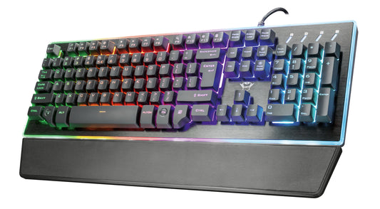 Trust GXT 860 Thura teclado Juego USB QWERTY Inglés Negro