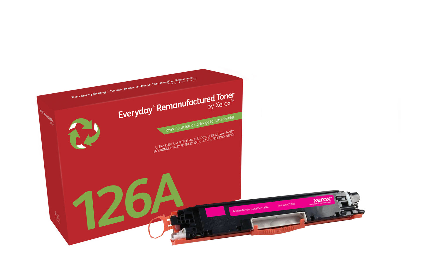 Remanufacturado Everyday Tóner Everyday™ Magenta remanufacturado de Xerox es compatible con HP 126A (CE313A), Capacidad estándar