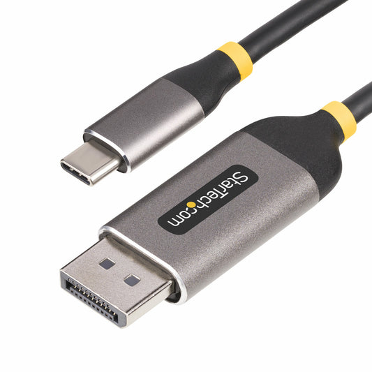 StarTech.com - Cable Adaptador de Vídeo USB-C a DisplayPort de 3m -8K 60Hz - 4K 144Hz - HDR10 - Conversor de Vídeo USB Tipo C a DP 1.4 - Cable Convertidor Compatible con USB4/Thunderbolt 3/4