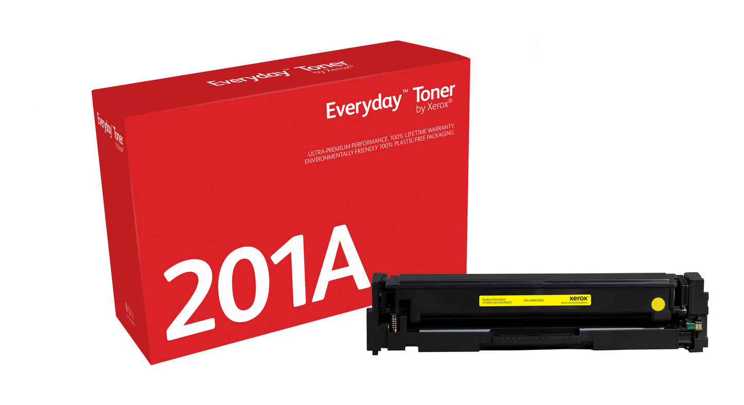 Everyday El tóner ™ Amarillo de Xerox es compatible con HP 201A (CF402A), Capacidad estándar