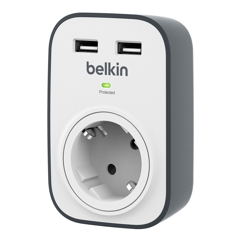 Belkin - SurgeCube Negro  Blanco 1 salidas AC