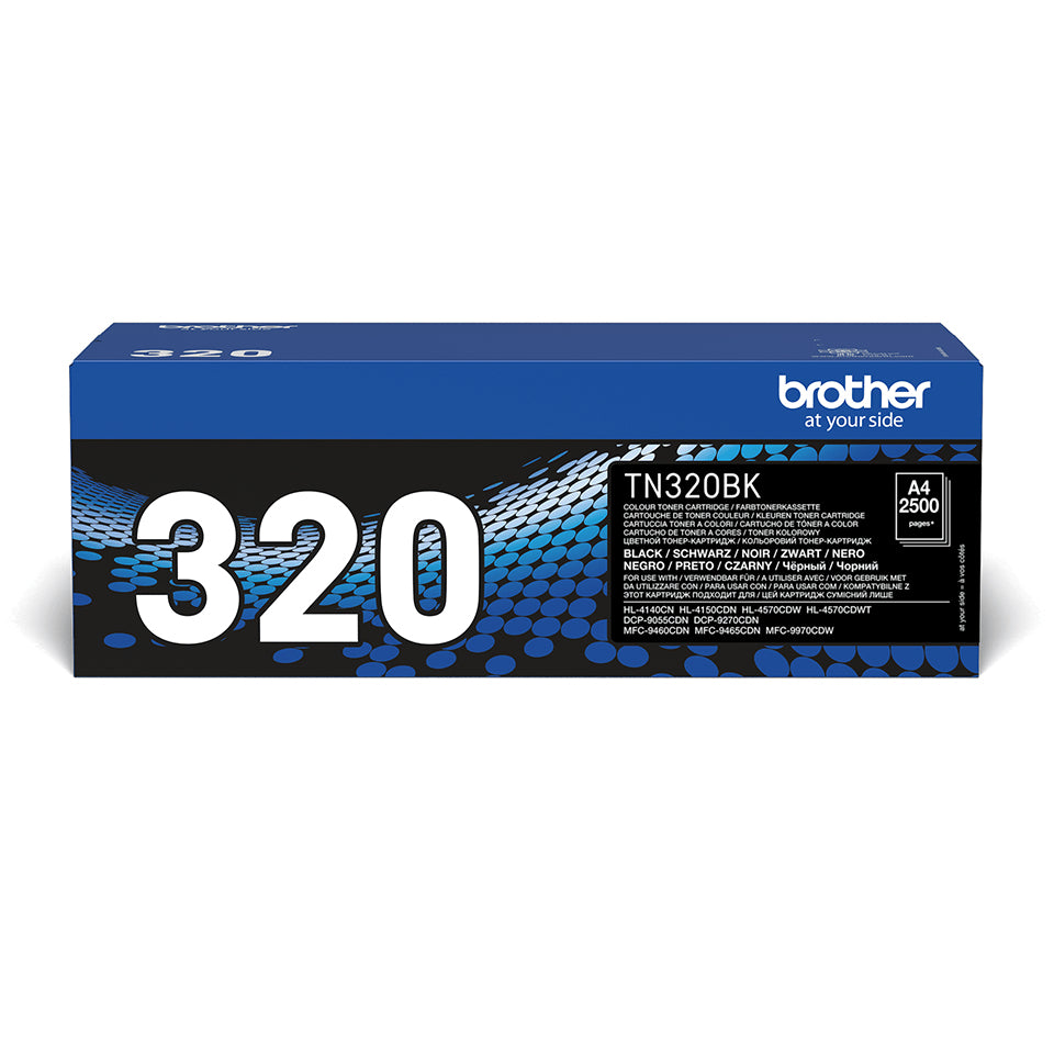 Brother TN-320BK cartucho de tóner 1 pieza(s) Original Negro