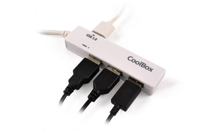 CoolBox - COO-H413 hub de interfaz 5000 Mbit/s Blanco