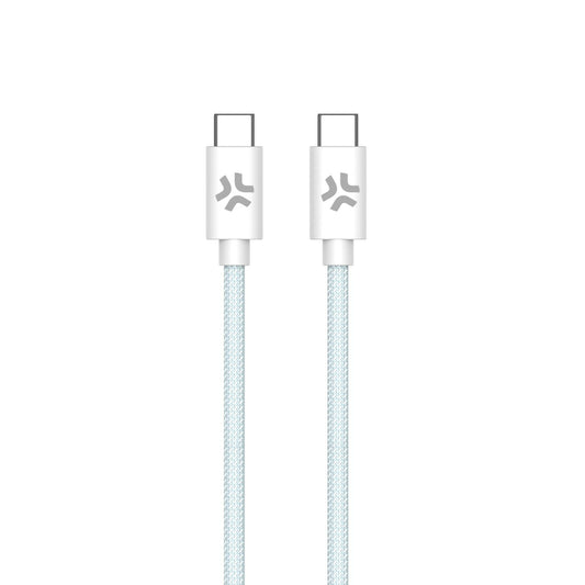 Celly - USBCUSBCCOTTLB cable USB 1 5 m USB C Azul  Blanco