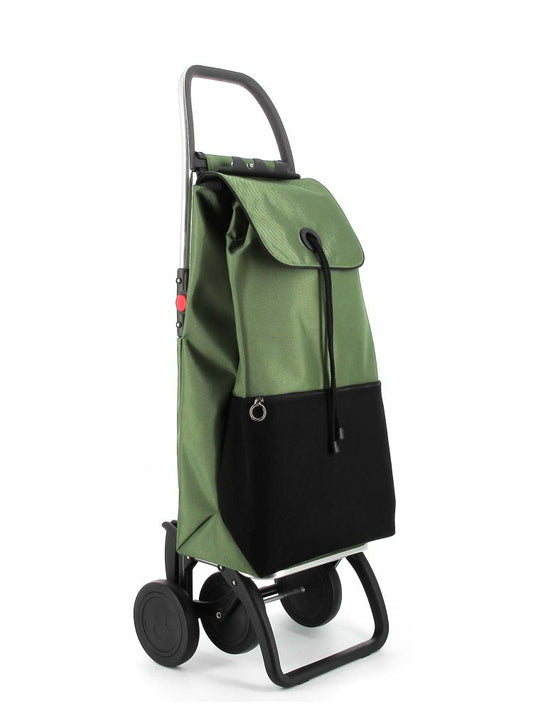 Rolser - I-Max Urban Negro  Verde Bolsa para carrito de la compra