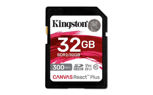 Kingston Technology - Canvas React Plus 32 GB SD UHS-II Clase 10