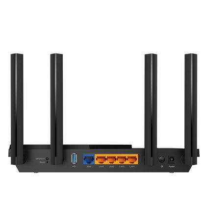 TP-Link - Archer AX55 router inalámbrico Gigabit Ethernet Doble banda (2 4 GHz / 5 GHz) Negro