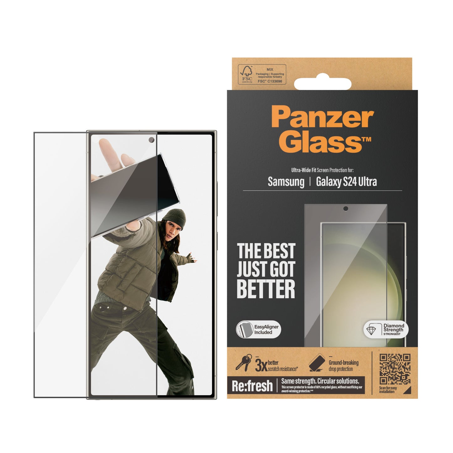 PanzerGlass Ultra Wide Fit Protector de pantalla Samsung 1 pieza(s)