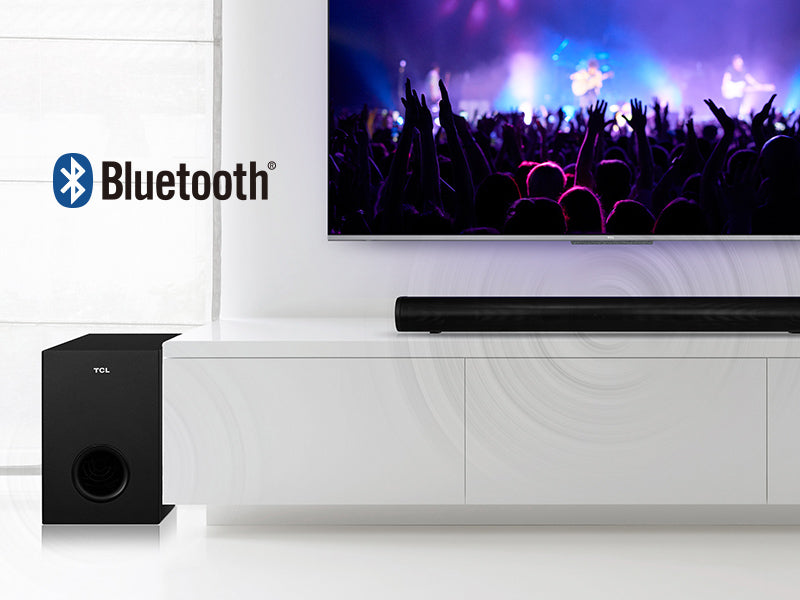 TCL S522WE Barra de Sonido con Subwoofer Inalambrico 200W - Salida de Audio 2.1 Canales - Bluetooth 5.1, HDMI ARC - Color Negro 1 pieza(s)