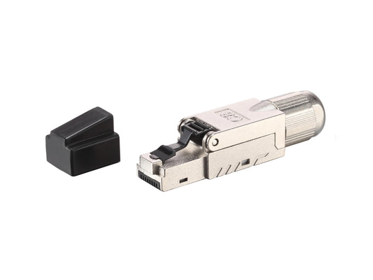 Equip - 121172 conector RJ-45 Negro  Acero inoxidable