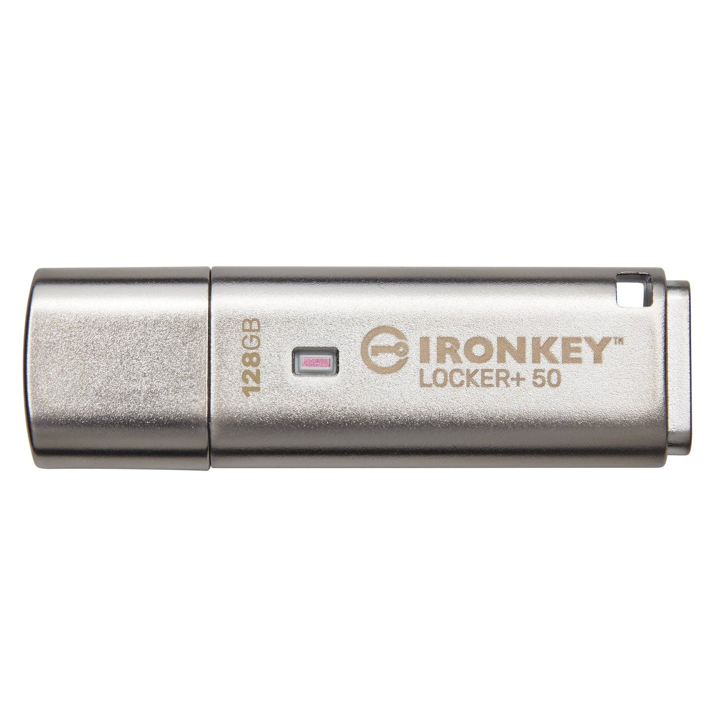 Kingston Technology - IronKey Locker+ 50 unidad flash USB 128 GB USB tipo A 3.2 Gen 1 (3.1 Gen 1) Plata