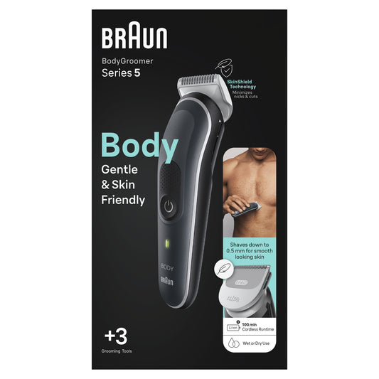 Braun - BodyGroomer BG5340 Negro  Plata