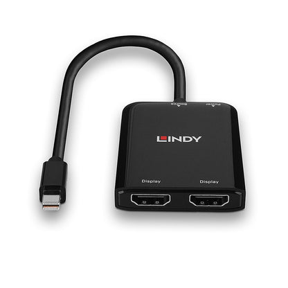 Lindy - 38432 hub de interfaz Mini DisplayPort 21600 Mbit/s Negro