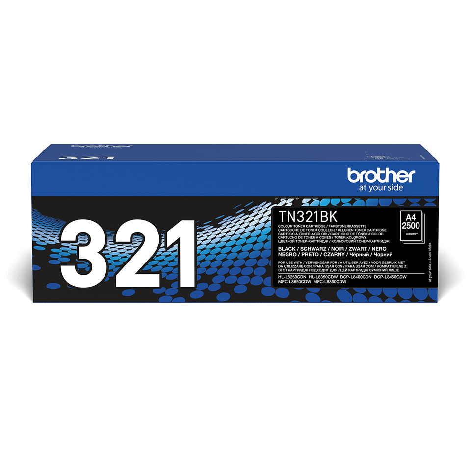 Brother TN-321BK cartucho de tóner 1 pieza(s) Original Negro