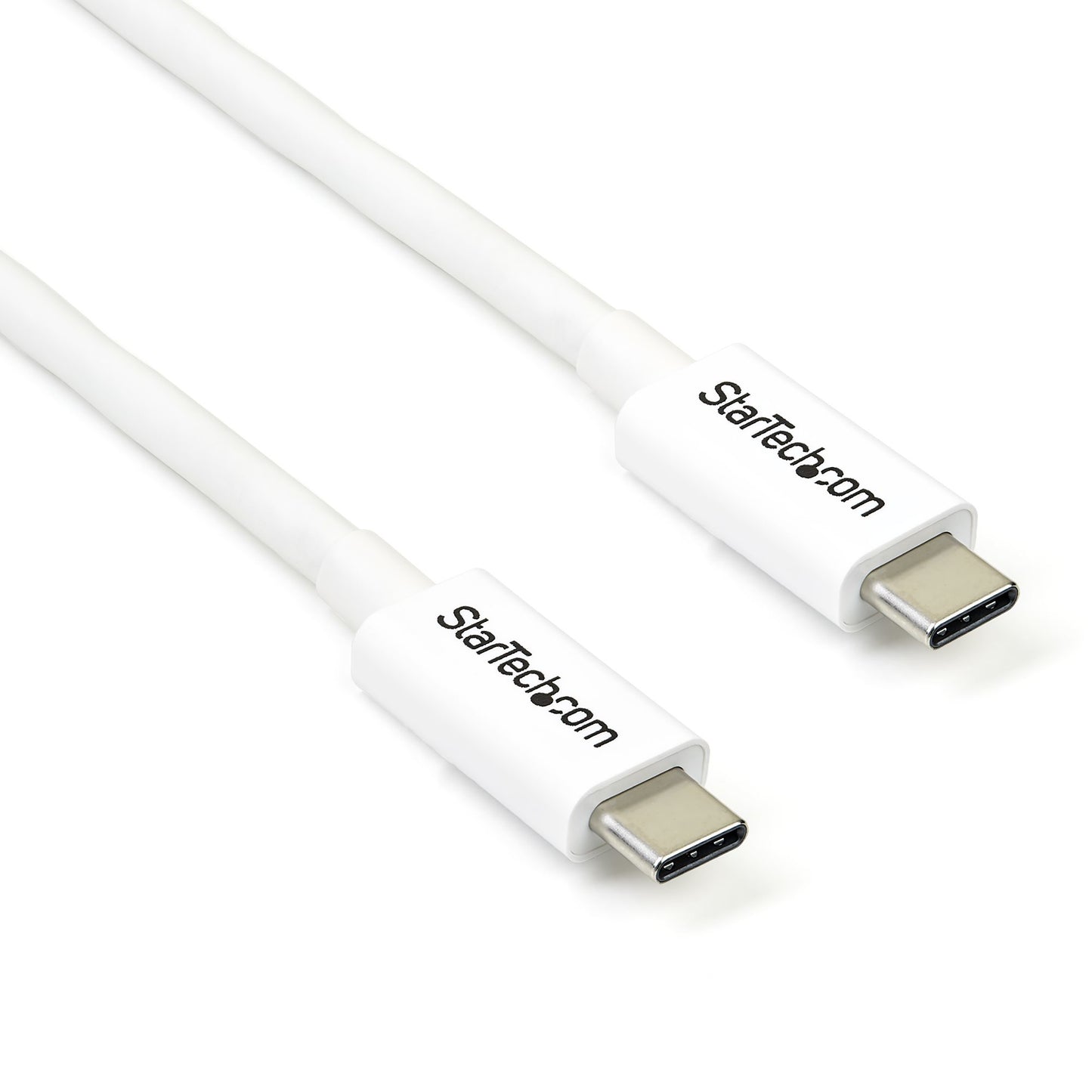 StarTech.com - Cable Thunderbolt 3 Pasivo de 2m - 20Gbps - PD 100W - Vídeo 4K - Cable Thunderbolt - Certificado Thunderbolt - Compatible con USB4 / Modo Alt DP - Thunderbolt 4 - USB 3.2 - USB-C - Blanco