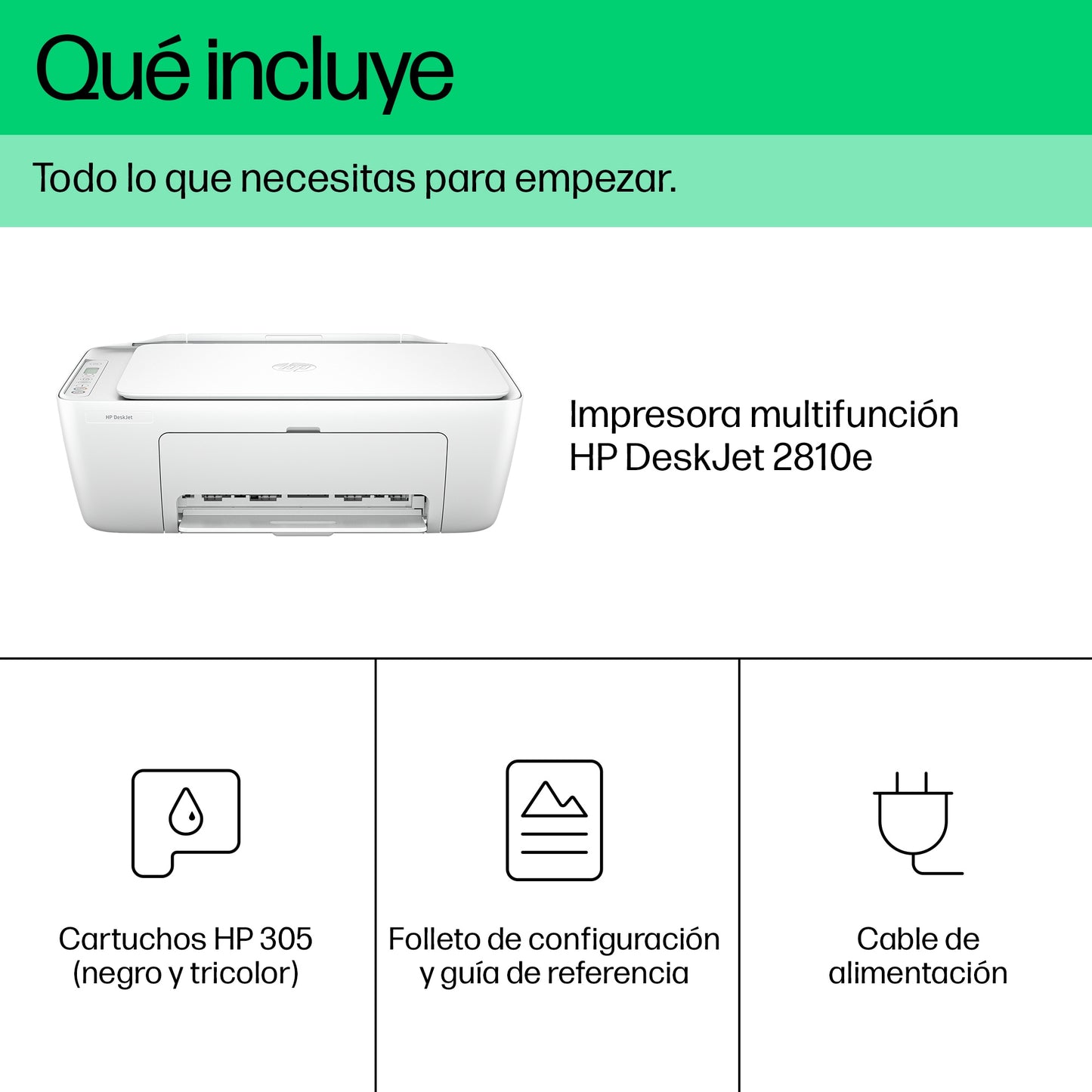 HP - DeskJet Impresora multifunción 2810e