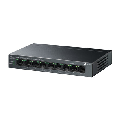 TP-Link - LiteWave LS109P switch No administrado Fast Ethernet (10/100) Energía sobre Ethernet (PoE) Negro