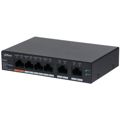 Dahua Technology - DH-CS4006-4GT-60 switch Gestionado L2 Gigabit Ethernet (10/100/1000) Energía sobre Ethernet (PoE) Negro