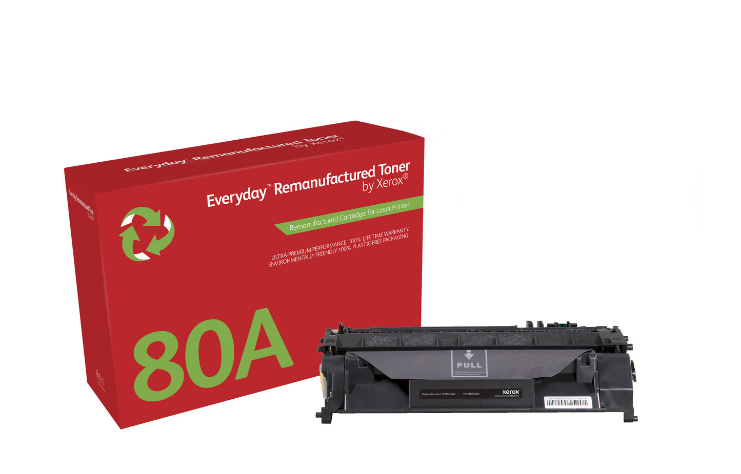 Everyday Tóner ™ Mono remanufacturado de Xerox es compatible con HP 80A (CF280A), Capacidad estándar