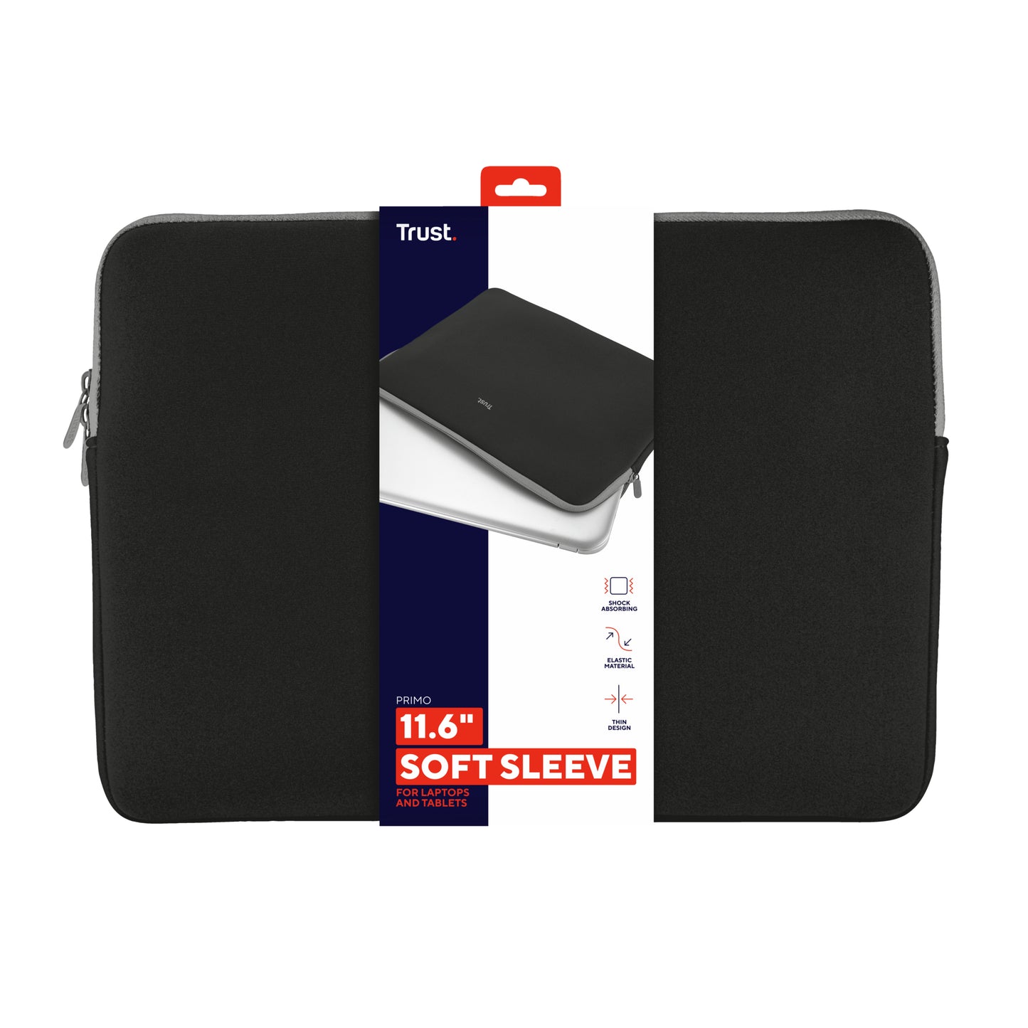 Trust - 21254 maletines para portátil 29 5 cm (11.6") Funda Negro