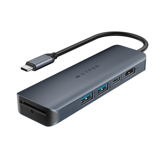 HYPER - HD4003GL USB 3.2 Gen 1 (3.1 Gen 1) Type-C 10000 Mbit/s Azul  Gris